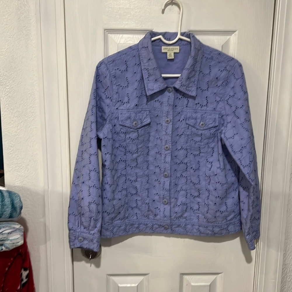 Appleseed Petites women’s shirt 1 Yellow 1 Purple 1 Teal